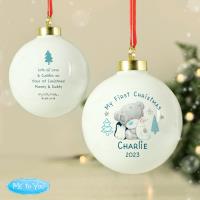 Personalised First Christmas Winter Explorer Me to You Bauble Extra Image 3 Preview